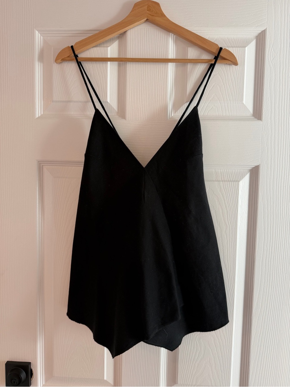 Babaton Black V-Neck Double-Strap Camisole